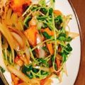 mami♪123's cooksnap of when they made 給食のレシピ 春雨とチンゲン菜の炒め物.