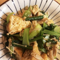 あゆ宮's cooksnap of when they made きのこたっぷり☆小松菜と厚揚げごま油和え.