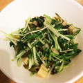 caruga's cooksnap of when they made ＊水菜とすぐきの炒め物＊.