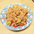take♪aki♪'s cooksnap of when they made 子供向け☆ひき肉で肉じゃが.