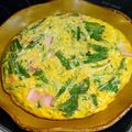 チョミ蔵's cooksnap of when they made 水菜ベーコンとチーズのオムレツ◯.