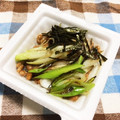 らて♪'s cooksnap of when they made 毎日の納豆●納豆の焼き長ネギ添え.