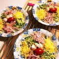 バニラとソラ's cooksnap of when they made 冷やし中華に☆くっつかないハムの切り方.