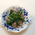 moripu's cooksnap of when they made 【作り置き】菜の花と豚肉のわさポン炒め.