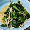 マリン2's cooksnap of when they made 菜花ともやしのおかずになるナムル.