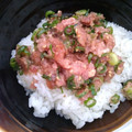まなpin's cooksnap of when they made 簡単！焼き肉のたれdeマグロのユッケ風♪.