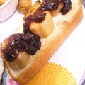 choco831's cooksnap of when they made バナナぜんざい！？甘いトースト.