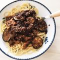 ハリネズミのお菓子屋's cooksnap of when they made ✿茄子と蓮根の和風ミートソース✿.