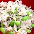 ♡ぷーさん♡'s cooksnap of when they made 簡単！枝豆の塩昆布炊き込みご飯.