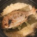 クックP7Q2HK☆'s cooksnap of when they made インパクト大☆意外に簡単♪土鍋で鯛めし.