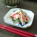 あず7225's cooksnap of when they made ワケギとカニかまのサラダ.
