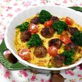 ｍａｒｉ♪'s cooksnap of when they made スパイシーミートボールのカレードリア.