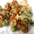 クックF5ARPT☆'s cooksnap of when they made ◆サクサク！オクラとコーンのビール揚げ◆.