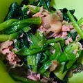 リーコッコー's cooksnap of when they made ＊簡単＊副菜＊小松菜とツナの搾菜ナムル.