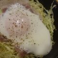 シュガー＆カカオ's cooksnap of when they made スキレットで！簡単キャベツの巣ごもり卵.