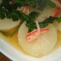 ナッツ627's cooksnap of when they made 春大根の煮物〜菜の花と蟹のあんかけ〜.
