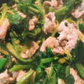 eririman's cooksnap of when they made 簡単！豚肉とほうれん草のにんにく炒め.