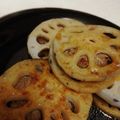 biss-love's cooksnap of when they made 簡単 一品♪ 蓮根の 挽き肉 挟み焼き！.