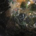 ゆんっな's cooksnap of when they made まかない～ピリ辛わか玉春雨スープ～.