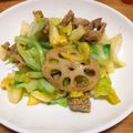 ぷにぷにもみじ's cooksnap of when they made 超簡単！キャベツとれんこんマスタード炒め.
