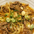 ｙｏｕ５'s cooksnap of when they made すき焼き風✿牛肉と玉ねぎの卵とじ❤.
