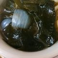くーし's cooksnap of when they made 子供と作る！生わかめのシンプルスープ.