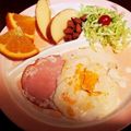 すみま～る's cooksnap of when they made 朝食に！黄身がハムの上のハムエッグ.