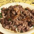 なゆほ's cooksnap of when they made 牛肉もやし炒め～ステーキソースがけ～.