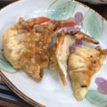 ☆莉柚芽帆☆'s cooksnap of when they made 海老と大葉入り♡あっさり揚げ餃子.
