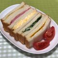 もぐもぐ人's cooksnap of when they made ほうれん草サンド【保育園給食】.