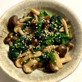 kanausa♡'s cooksnap of when they made ほうれん草としめじの炒め物.