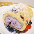 ぷぐポン⭐'s cooksnap of when they made 麻布バーのブルーベリーロールケーキ.