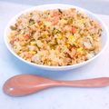 パンなちゃん's cooksnap of when they made 超簡単！減塩！高菜チャーハン.