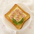 pitachan1's cooksnap of when they made 梅雨入りを楽しむあじさいとーすと.