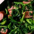 ふぁんたにゃん's cooksnap of when they made 基本の菜花とベーコンのソテー.