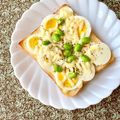 ふたごゆき's cooksnap of when they made ハーブ塩＊レモン　枝豆×茹で卵トースト.