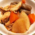 ko4ka's cooksnap of when they made ケチャップ？！蒟蒻と大根と鶏もも肉の煮物.