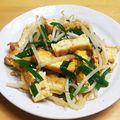 chirochan☆'s cooksnap of when they made 厚揚げともやしのピリ辛炒め.
