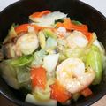 わーゃ's cooksnap of when they made シーフードミックスで簡単！白菜のあんかけ.