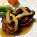 maffy32's cooksnap of when they made 鶏ひき肉＆高野豆腐✿和風きのこハンバーグ.