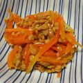 るるそら's cooksnap of when they made ゆで人参のひきわり納豆和え.