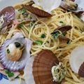 さくあさ's cooksnap of when they made 　ベビーホタテのスープスパゲティ 　　　.