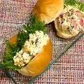 なつき☆ミ's cooksnap of when they made 昆布の佃煮入りタルタルのロールパンサンド.