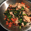 イルカ3's cooksnap of when they made 豚肉とケールのオイスター炒め♬.