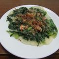 よちりん's cooksnap of when they made 春菊とお餅のおかかピザ.
