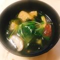 yesmama's cooksnap of when they made 豆苗のお味噌汁♡.