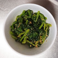 猫の日2011's cooksnap of when they made レンジで簡単！ほうれん草の胡麻和え.