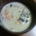 まおにゃん☆ミ's cooksnap of when they made 【15分】こっくり濃厚なクラムチャウダー.