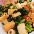 junko6415's cooksnap of when they made 母のレシピ：小松菜と厚揚げの炒め煮.