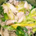 えみ1114's cooksnap of when they made 白だしで、豚バラ肉＆白菜＆白ネギの鍋物.